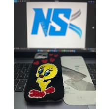 Nsk Textile & Boutique %100 El Punch Nakış Işlemeli Tweety Desenli Kılıf