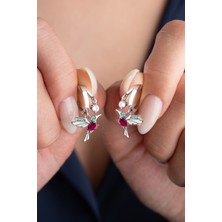 Silvano Jewelry 925 Ayar Gümüş Arı Kuşu Küpe