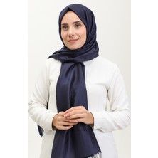 Püsküllü Tafta Şal 1267-42 Lacivert