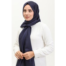 Püsküllü Tafta Şal 1267-42 Lacivert