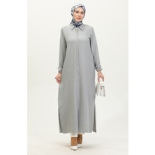 Sefa Merve Feraces Ferace 24021-04 Gri