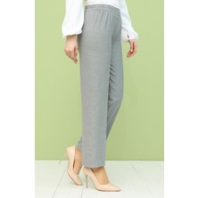 Sefa Merve Beli Lastikli Pantolon 1983-29 Koyu Gri