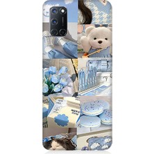 Teknomeg Oppo A72 Uyumlu Mavi Oyuncaklar  Desenli Silikon Kılıf