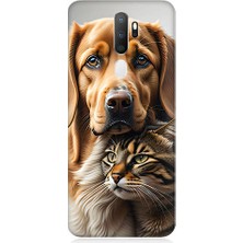 Teknomeg Oppo A5 2020 Uyumlu Dostluk Portresi  Desenli Silikon Kılıf