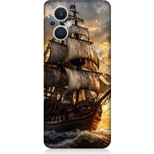 Teknomeg Oppo Reno 7 Lite 5g Uyumlu Yelkenli Gemi  Desenli Silikon Kılıf