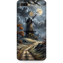 Teknomeg Oppo Ax7 Uyumlu Yel Değirmeni  Desenli Silikon Kılıf
