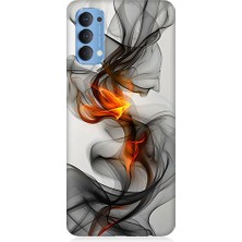 Teknomeg Oppo Reno 4 Uyumlu Basketbol Potası  Desenli Silikon Kılıf