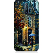 Teknomeg Oppo Rx 17 Pro Uyumlu Sonbahar Evi  Desenli Silikon Kılıf