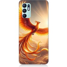 Teknomeg Oppo Reno 6 Uyumlu Anka Kuşu  Desenli Silikon Kılıf