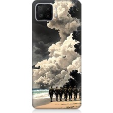 Teknomeg Oppo A73 Uyumlu Askerler ve Duman  Desenli Silikon Kılıf
