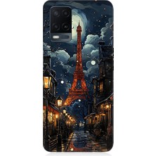 Teknomeg Oppo A54 Uyumlu Paris Sokakları  Desenli Silikon Kılıf