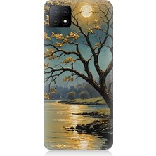 Teknomeg Oppo A53 Uyumlu Gece Gölü  Desenli Silikon Kılıf