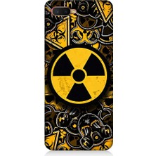 Teknomeg Oppo Rx 17 Neo Uyumlu Nükleer Sembol  Desenli Silikon Kılıf