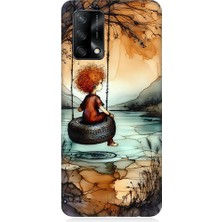 Teknomeg Oppo A74 Uyumlu Yalnız Çocuk  Desenli Silikon Kılıf