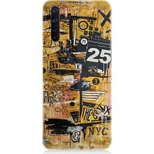 Oppo Reno 3 Uyumlu Karma Grafik  Desenli Silikon Kılıf