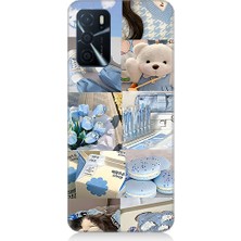 Oppo A16 Uyumlu Mavi Oyuncaklar  Desenli Silikon Kılıf
