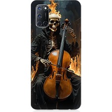 Oppo A72 Uyumlu Iskelet Çello  Desenli Silikon Kılıf
