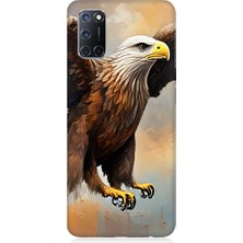 Oppo A72 Uyumlu Kartal Uçuşu  Desenli Silikon Kılıf