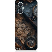 Oppo Reno 7 Lite 5g Uyumlu Eski Harita  Desenli Silikon Kılıf