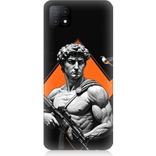 Oppo A53 Uyumlu Savaşçı Heykel  Desenli Silikon Kılıf