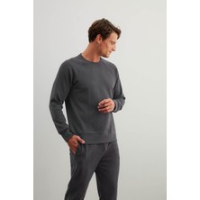 Erkek Soft Touch Reglan Kollu Sweatshirt