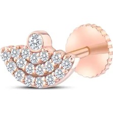 Safir Kuyumculuk Caelum 0,10ct Pırlanta Tasarım Piercing-Tragus