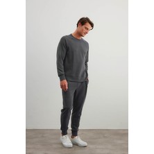 Syah Erkek Soft Touch Reglan Kollu Sweatshirt Pantolon Takım