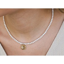 Safir Kuyumculuk Altın Tasarım İnci Kolye