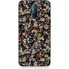 Oppo Rx 17 Pro Uyumlu Küçük Figürler  Desenli Silikon Kılıf