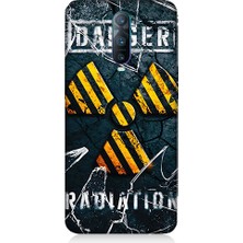 Oppo Rx 17 Pro Uyumlu Tehlike Işareti  Desenli Silikon Kılıf
