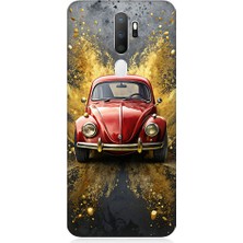 Oppo A9 2020 Uyumlu Klasik Vosvos  Desenli Silikon Kılıf