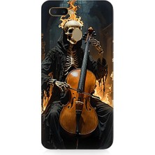 Oppo Ax7 Uyumlu Iskelet Çello  Desenli Silikon Kılıf