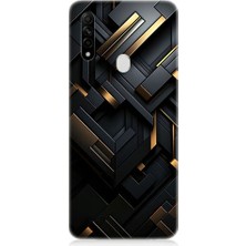 Oppo A31 Uyumlu Geometrik Desen  Desenli Silikon Kılıf