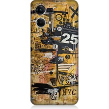 Oppo Reno 7 Uyumlu Karma Grafik  Desenli Silikon Kılıf