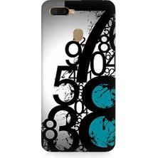 Oppo Ax7 Uyumlu Sayısal Karmaşa  Desenli Silikon Kılıf