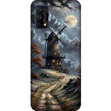 Teknomeg Realme 7 Pro Uyumlu Yel Değirmeni  Desenli Silikon Kılıf