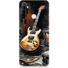 Teknomeg Realme 6i Uyumlu Gitar ve Bateri  Desenli Silikon Kılıf