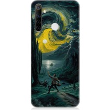 Teknomeg Realme 6i Uyumlu Van Gogh Yolu  Desenli Silikon Kılıf