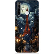 Realme 6i Uyumlu Paris Sokakları  Desenli Silikon Kılıf