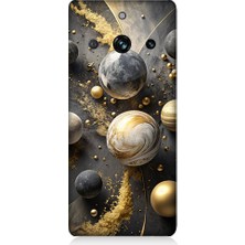 Teknomeg Realme 11 Pro Plus Uyumlu Gezegenler Sistemi  Desenli Silikon Kılıf