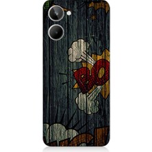 Teknomeg Realme 10 Uyumlu Patlama Grafiti  Desenli Silikon Kılıf