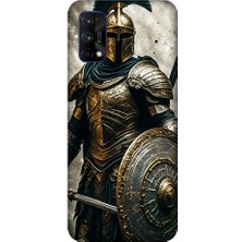Realme 7 Pro Uyumlu Zırhlı Savaşçı  Desenli Silikon Kılıf