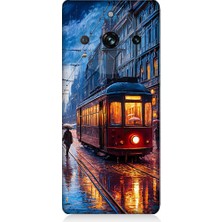 Realme 11 Pro Uyumlu Istanbul Tramvay  Desenli Silikon Kılıf