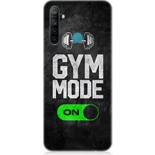 Teknomeg Realme 5i Uyumlu Gym Mode  Desenli Silikon Kılıf