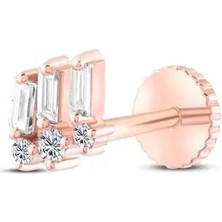 Safir Kuyumculuk Glit 0,13ct Pırlanta Piercing-Tragus