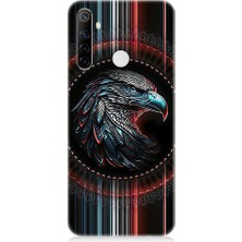 Teknomeg Realme 6i Uyumlu Kartal Baş  Desenli Silikon Kılıf