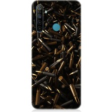 Realme 5i Uyumlu Mermi Yığını  Desenli Silikon Kılıf