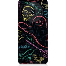 Realme 10 Pro Uyumlu Halloween Grafiti  Desenli Silikon Kılıf