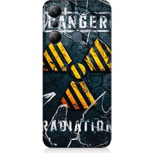 Teknomeg  Infinix Hot 20I Uyumlu Tehlike Işareti  Desenli Silikon Kılıf