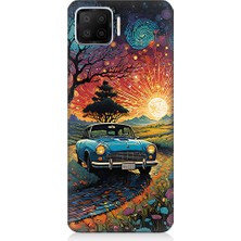 Teknomeg  Oppo A73 Uyumlu Gece Manzarası  Desenli Silikon Kılıf